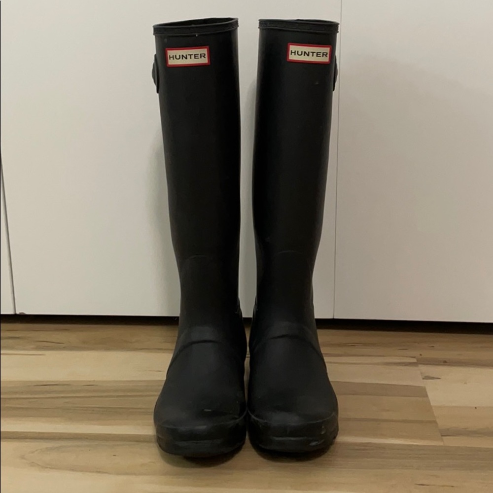 Matte Black Hunter Boots
